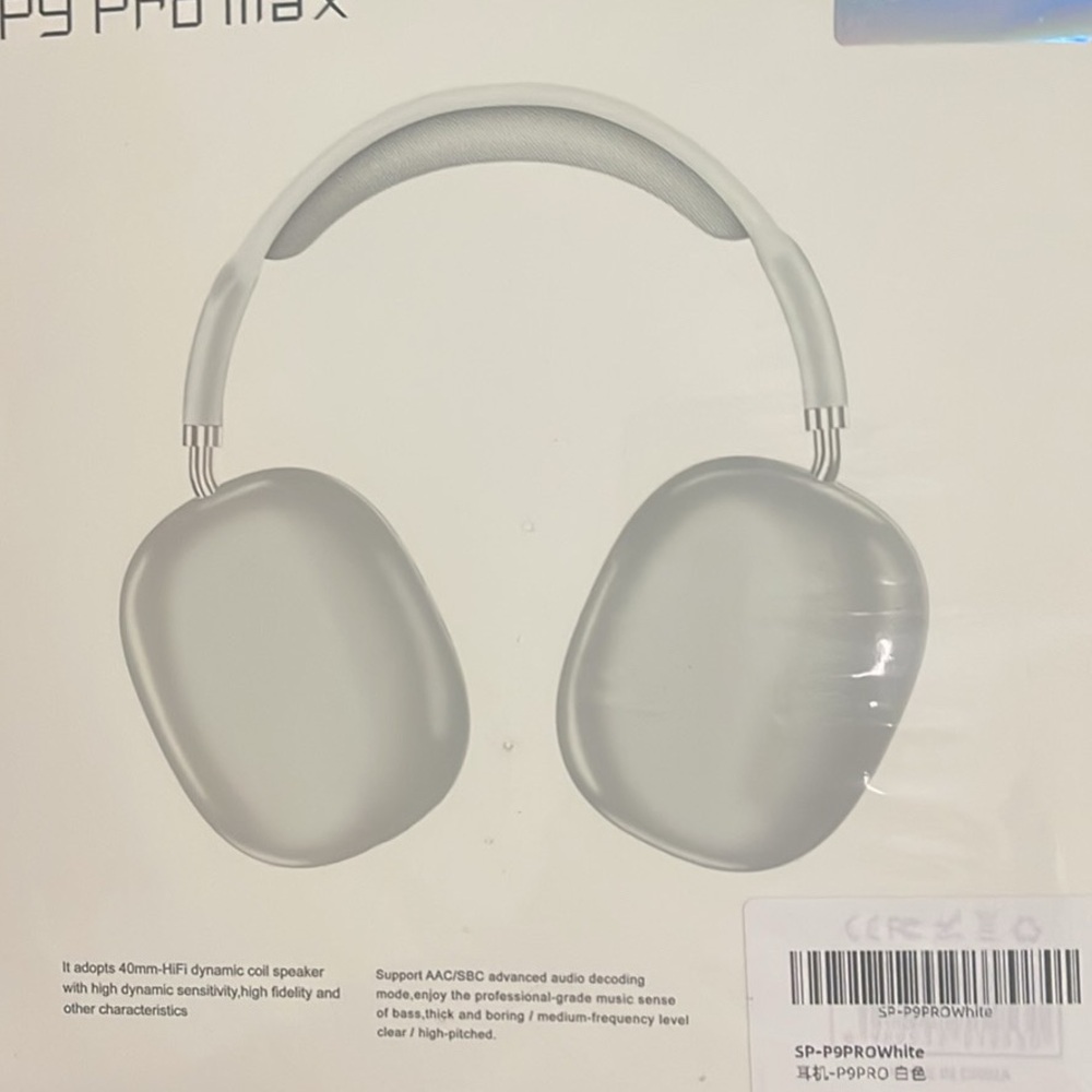 White Over-Ear Wireless Headphones